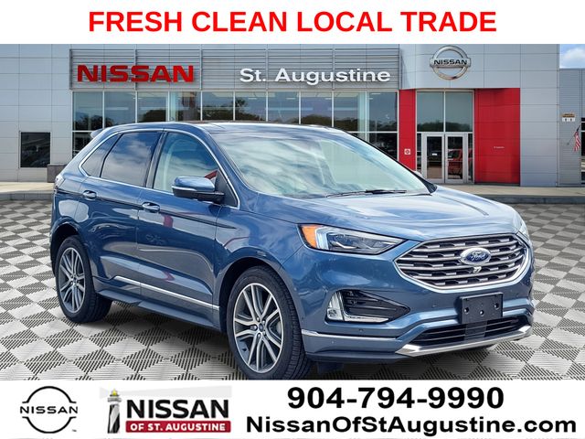Blue Metallic 2019 Ford Edge SUV / Crossover Front-Wheel Drive 8-Speed Automatic
