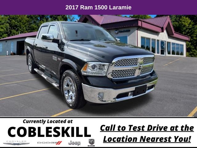 Brilliant Black Crystal Pearlcoat 2017 RAM 1500 Pickup Truck Four-Wheel Drive 8-Speed Automatic