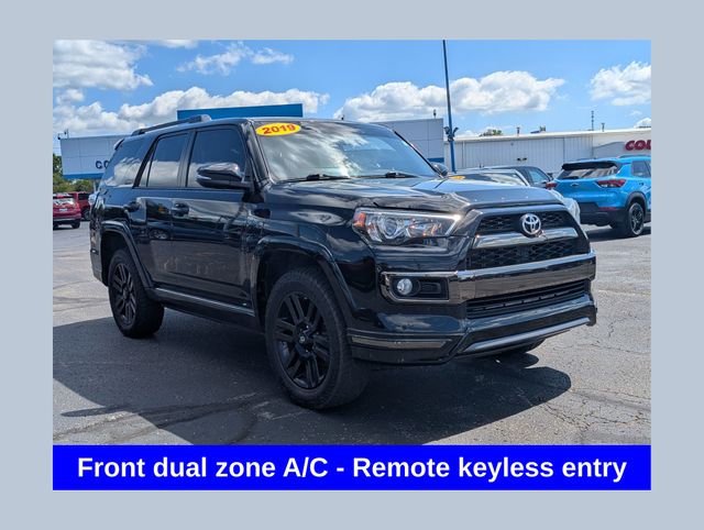 Midnight Black Metallic 2019 Toyota 4Runner SUV / Crossover All-Wheel Drive 5-Speed Automatic Overdrive