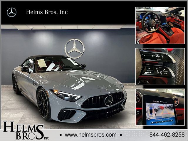MANUFAKTUR Alpine Gray 2024 Mercedes-Benz SL-Class AMG SL 63 4MATIC Convertible All-Wheel Drive 9-Speed Automatic
