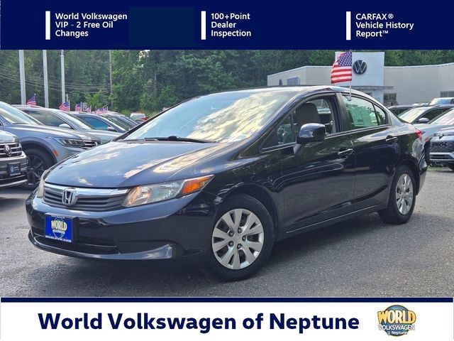 Crystal Black Pearl 2012 Honda Civic Sedan Front-Wheel Drive 5-Speed Automatic