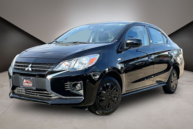 Jet Black Metallic 2024 Mitsubishi Mirage G4 Sedan Front-Wheel Drive Continuously Variable Transmission