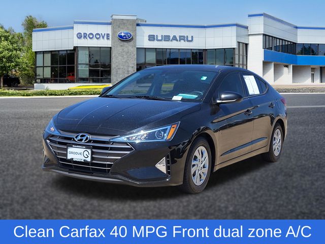 Phantom Black 2020 Hyundai Elantra Sedan Front-Wheel Drive Continuously Variable Transmission