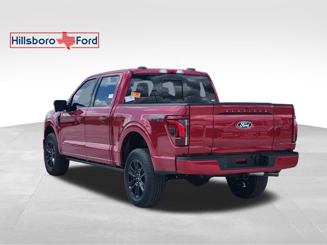 2025 Rapid Red Metallic Tinted Clearcoat Ford F-150 Platinum 4X4 Truck