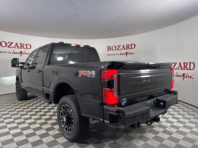2025 Agate Black Metallic Ford Super Duty F-350 SRW Platinum 4X4 Truck