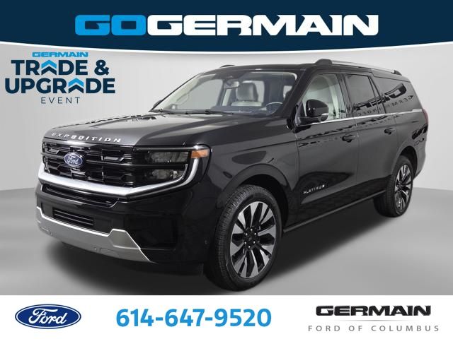 Agate Black Metallic 2025 Ford Expedition MAX Platinum 4WD SUV / Crossover Four-Wheel Drive Automatic
