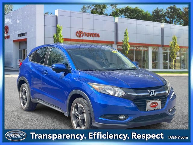 Aegean Blue Metallic 2018 Honda HR-V EX AWD SUV / Crossover All-Wheel Drive Continuously Variable Transmission