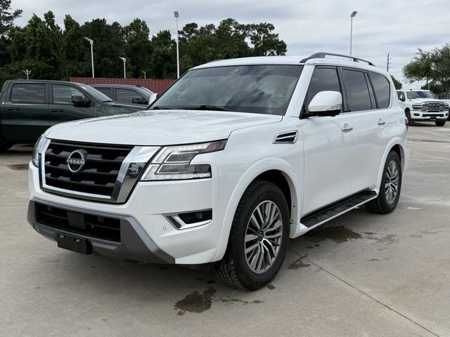 2021 Nissan Armada SL White at Baytown Hyundai
