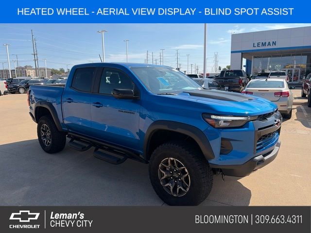 Glacier Blue Metallic 2024 Chevrolet Colorado Pickup Truck Four-Wheel Drive 8-Speed Automatic