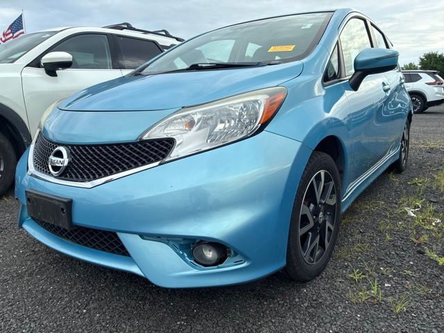 Blue Metallic 2015 Nissan Versa Note Hatchback Front-Wheel Drive Continuously Variable Transmission