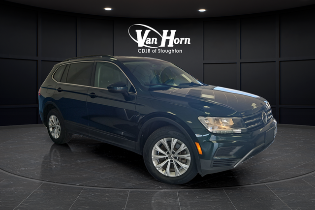 Stone Blue Metallic 2019 Volkswagen Tiguan SUV / Crossover All-Wheel Drive 8-Speed Automatic
