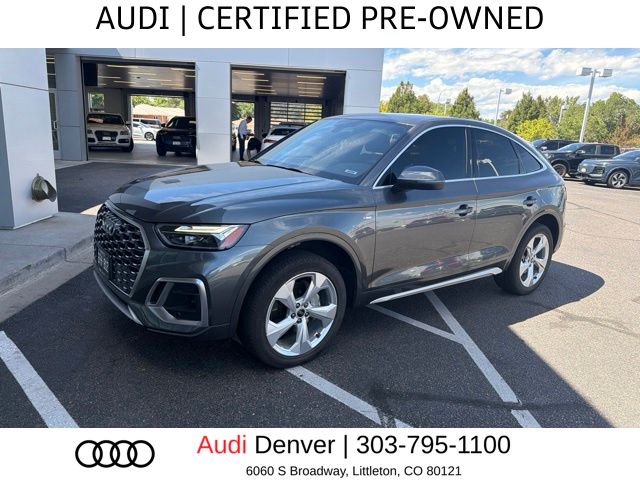 Gray 2024 Audi Q5 Sportback Sedan All-Wheel Drive 7-Speed Automatic