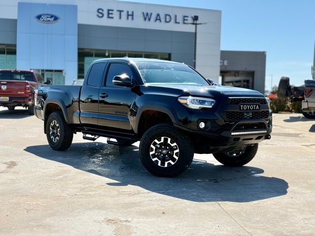 Black 2023 Toyota Tacoma TRD Off Road Access Cab 4WD Pickup Truck Four-Wheel Drive 6-Speed Automatic