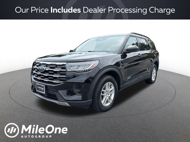 Black Metallic,Black 2025 Ford Explorer SUV / Crossover All-Wheel Drive Automatic