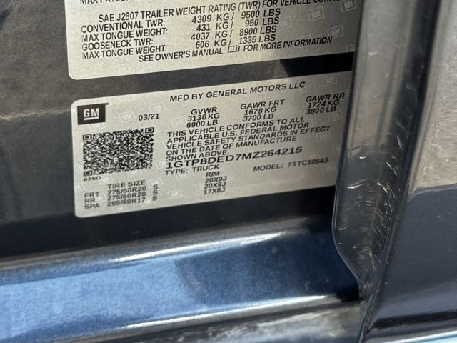 2021 GMC Sierra 1500 SLT Blue at Wharton Chevrolet GMC
