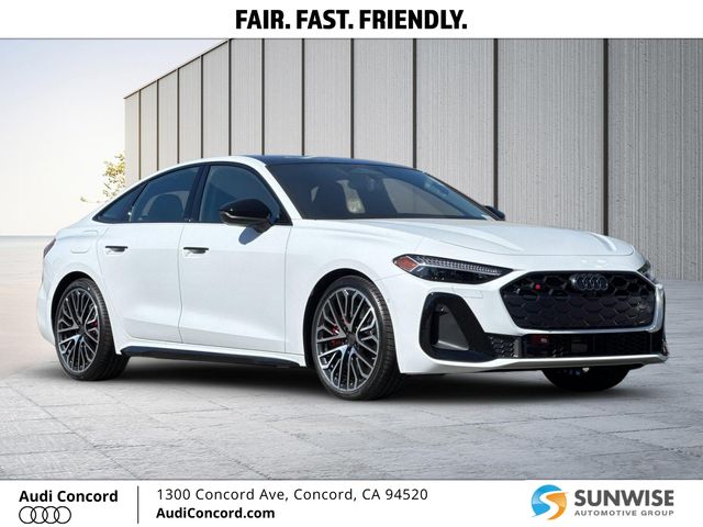 Glacier White 2026 Audi S5 Sedan All-Wheel Drive Automatic