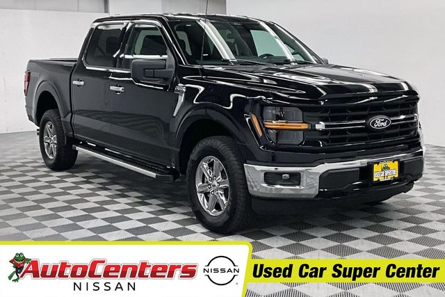 Agate Black Metallic 2025 Ford F-150 XLT SuperCrew 4WD Pickup Truck Four-Wheel Drive 10-Speed Automatic