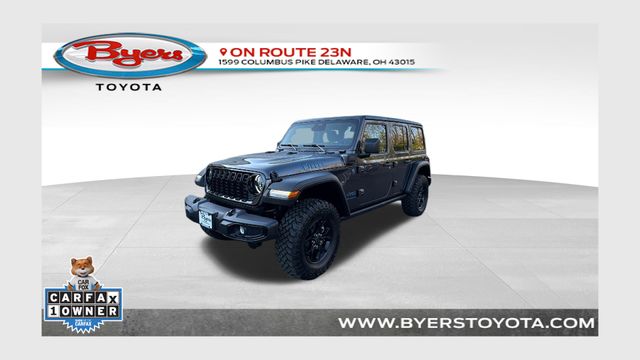 Gray (Granite Crystal Metallic Clearcoat) 2025 Jeep Wrangler 4xe Willys 4WD SUV / Crossover Four-Wheel Drive 8-Speed Automatic