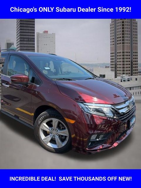 Red (Deep Scarlet Pearl) 2018 Honda Odyssey EX-L FWD Minivan Front-Wheel Drive 9-Speed Automatic
