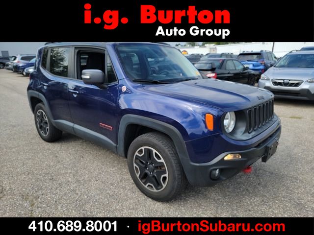 Blue 2016 Jeep Renegade SUV / Crossover Four-Wheel Drive 9-Speed Automatic
