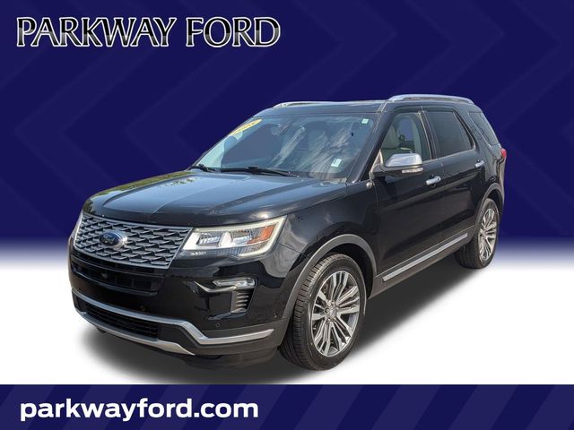 Shadow Black 2018 Ford Explorer Platinum AWD SUV / Crossover All-Wheel Drive 6-Speed Automatic