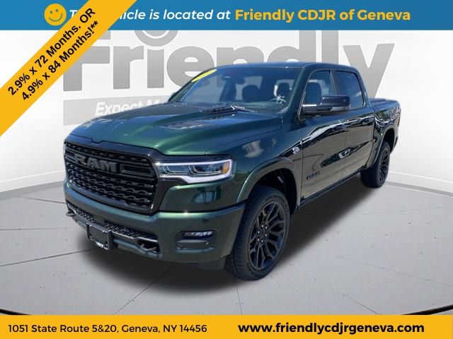 Serrano Green Metallic 2026 RAM 1500 Limited Crew Cab 4WD Pickup Truck Four-Wheel Drive 8-Speed Automatic