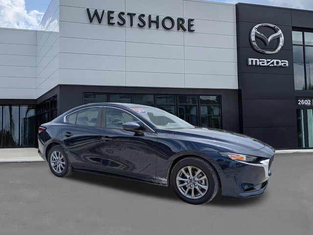 Crystal Blue 2024 Mazda MAZDA3 Sedan Front-Wheel Drive 6-Speed Automatic