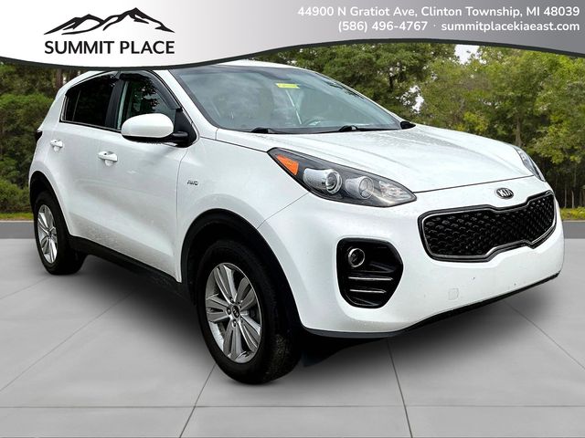 Clear White 2019 Kia Sportage SUV / Crossover All-Wheel Drive 6-Speed Automatic Overdrive