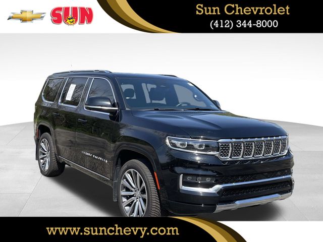 Diamond Black Crystal Pearlcoat 2022 Jeep Grand Wagoneer Series II 4WD SUV / Crossover Four-Wheel Drive 8-Speed Automatic