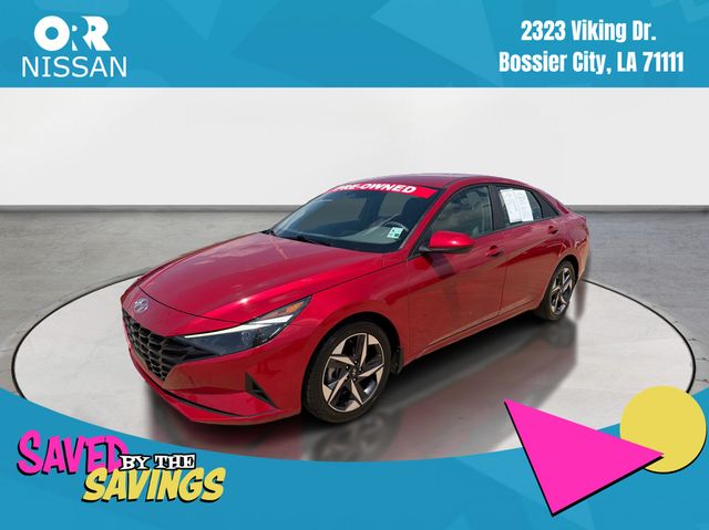 Calypso Red 2023 Hyundai Elantra Sedan Front-Wheel Drive Continuously Variable Transmission