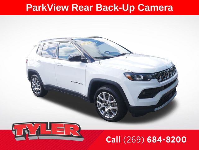 Bright White Clearcoat 2025 Jeep Compass SUV / Crossover Four-Wheel Drive 8-Speed Automatic