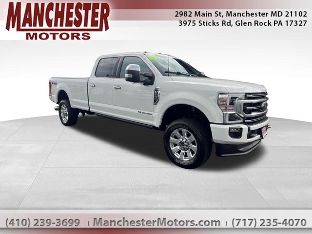 Star White Metallic Tri-Coat 2022 Ford F-250 Super Duty Pickup Truck Four-Wheel Drive Automatic