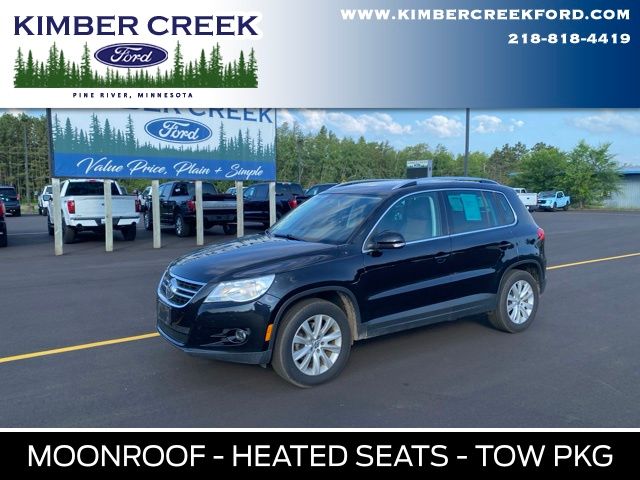 Deep Black Metallic 2009 Volkswagen Tiguan SUV / Crossover All-Wheel Drive 6-Speed Automatic