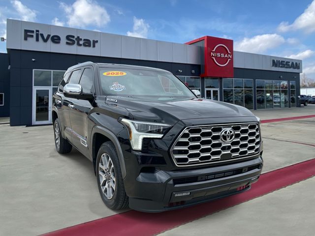 Midnight Black Metallic 2025 Toyota Sequoia SUV / Crossover Four-Wheel Drive Automatic