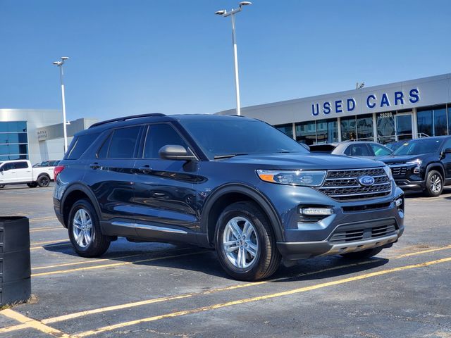 Stone Blue Metallic 2024 Ford Explorer XLT AWD SUV / Crossover All-Wheel Drive Automatic