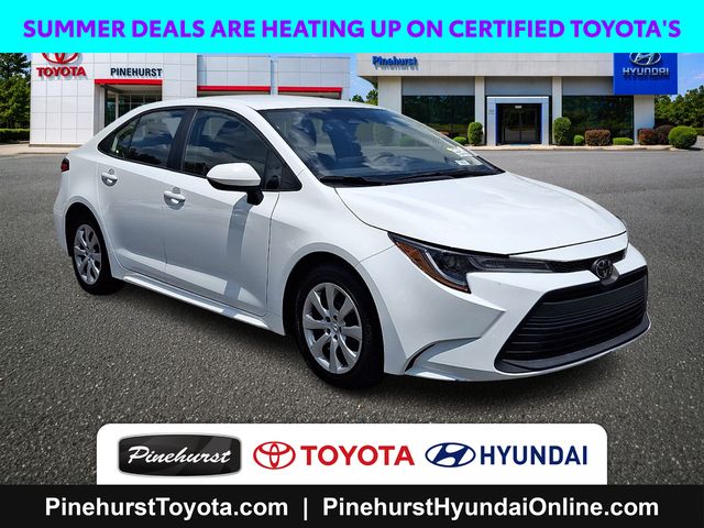 White 2025 Toyota Corolla Sedan Front-Wheel Drive Continuously Variable Transmission