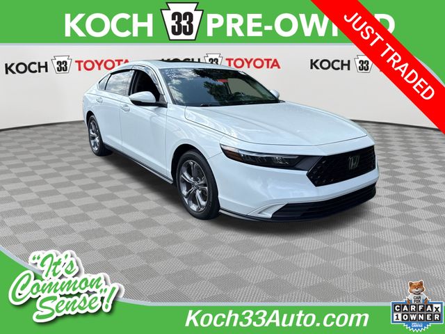 White 2024 Honda Accord Sedan Front-Wheel Drive Continuously Variable Transmission