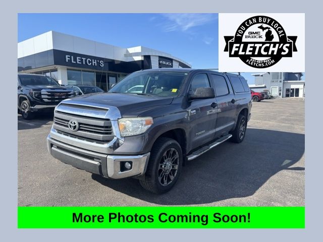 Magnetic Gray Metallic 2014 Toyota Tundra SR5 CrewMax 5.7L FFV 4WD Pickup Truck Four-Wheel Drive 6-Speed Automatic Overdrive
