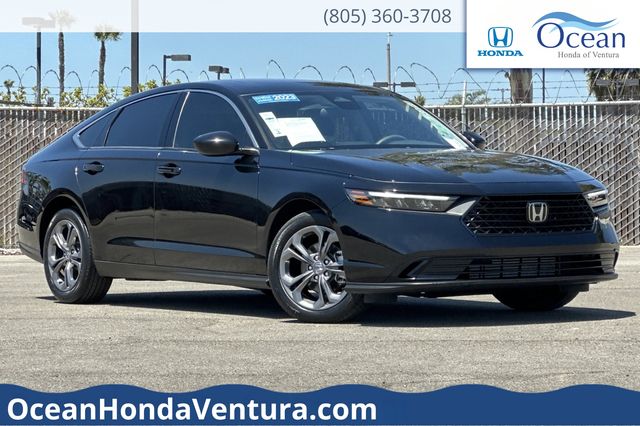 Black 2023 Honda Accord EX FWD Sedan Front-Wheel Drive Continuously Variable Transmission