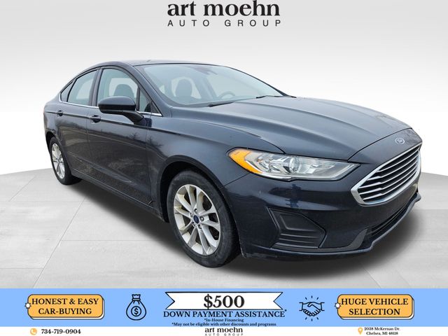 Blue Metallic 2020 Ford Fusion SE FWD Sedan Front-Wheel Drive 6-Speed Automatic
