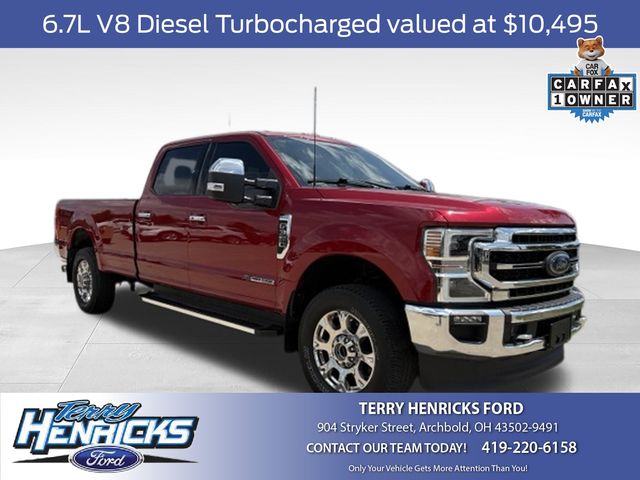 Rapid Red Metallic Tinted Clearcoat 2022 Ford F-350 Super Duty Pickup Truck Four-Wheel Drive Automatic