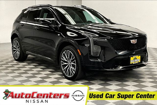 Stellar Black Metallic 2024 Cadillac XT4 Sport AWD SUV / Crossover Four-Wheel Drive 9-Speed Automatic