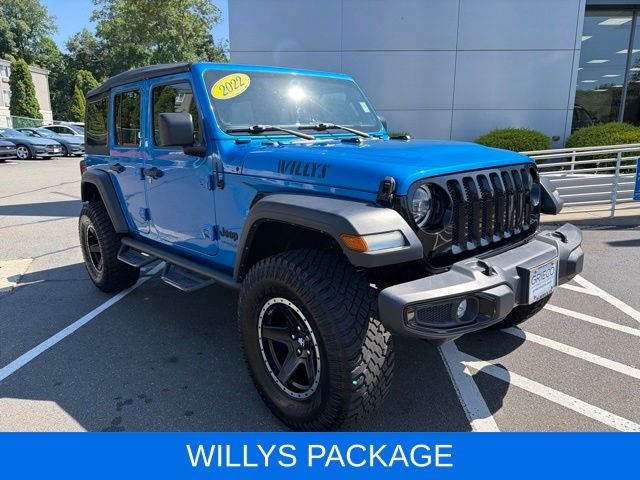 Hydro Blue Pearl Coat 2022 Jeep Wrangler SUV / Crossover Four-Wheel Drive 8-Speed Automatic