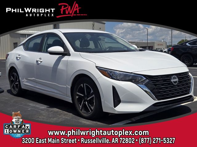 White (Fresh Powder) 2024 Nissan Sentra Sedan Front-Wheel Drive Continuously Variable Transmission