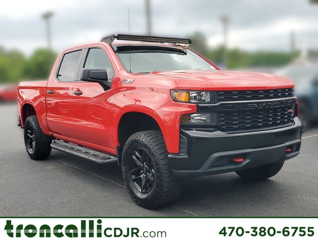 Red 2019 Chevrolet Silverado 1500 Pickup Truck Four-Wheel Drive 6-Speed Automatic Overdrive