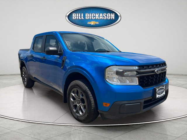 Blue Metallic 2022 Ford Maverick Pickup Truck Front-Wheel Drive 8-Speed Automatic