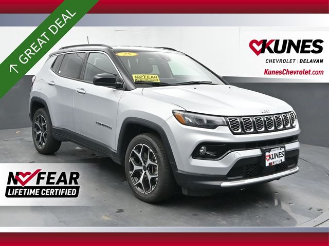 Silver Zynith Metallic Clearcoat 2025 Jeep Compass SUV / Crossover Four-Wheel Drive 8-Speed Automatic