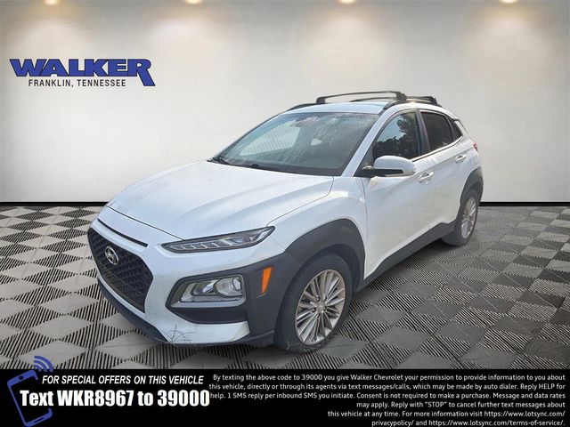 Lunar White 2021 Hyundai Kona SUV / Crossover All-Wheel Drive 6-Speed Automatic