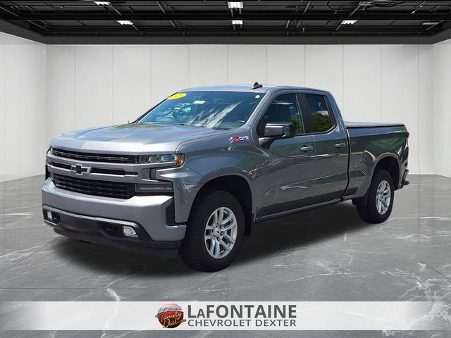 Gray (Satin Steel Metallic) 2019 Chevrolet Silverado 1500 RST Double Cab 4WD Pickup Truck Four-Wheel Drive 8-Speed Automatic