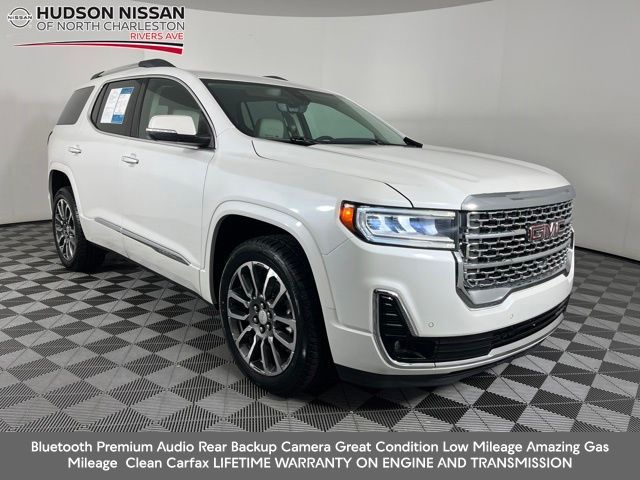 White Frost Tricoat 2021 GMC Acadia SUV / Crossover Four-Wheel Drive 9-Speed Automatic